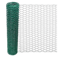 Grillage hexagonal en fil galvanisé et recouvert de PVC/PE pour élevages avicoles