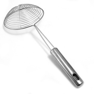 Stainless Steel Wire Mesh Strainer Spoon Set 5 Sizes Long Handle For Noodles Oil Hot Pot - Product Image 4