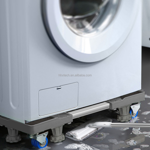 Base de lave-linge avec roulettes avec rouleau de levage Base de lave-linge avec roulettes Support de réfrigérateur mobile réglable - Product Image 5