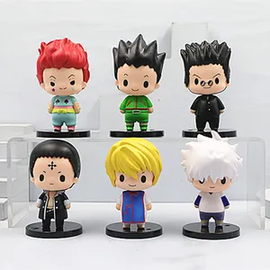 Figuras Deใหม่รุ่นQ 6ชิ้นชุดไข่บิดตุ๊กตาGood Guyตุ๊กตาการ์ตูนของเล่นHUNTER x HUNTERอะนิเมะตัวเลขการกระทํา