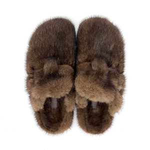 Ciabatte in Vera Pelliccia di Visone, Stile New York Trendy, 100% Naturale, per Donna, Lussuose Ciabatte in Pelliccia di Visone - Product Image 5