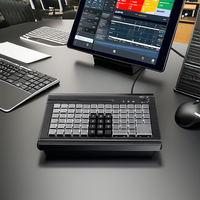 Teclado Mecánico POS de 78 Teclas Cherry MX en Oferta, Lector de Tarjetas Magnéticas con Programación MSR, Interfaz USB+PS2, Multi-OS