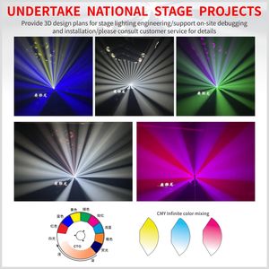 AOYALONG 500W 3-en-1 Projecteurs mobiles RGBW CMY CTO Lampe de scène à faisceau Corps en aluminium Tête rotative LED Contrôle DMX512 IP20 - Product Image 5
