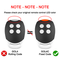 Control Remoto para Puerta de Garaje DITEC GOL4C, 433.92MHz, Código Fijo, Clon