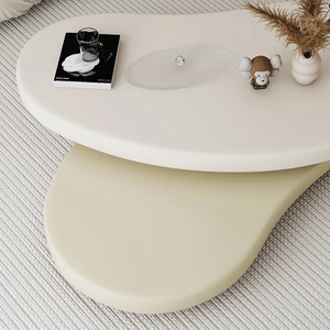 โต๊ะกาแฟคอนกรีตทรงกลมทันสมัยหรูหราไม่เหมือนใคร - Product Image 4