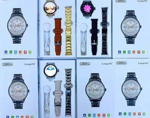 สมาร์ทวอทช์ 2 in 1 พร้อมสายนาฬิกา 2 เส้น สายสแตนเลส รูปทรงกลม ชาร์จไร้สาย รุ่น L500PRO - Product Image 2
