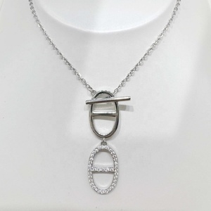 high quality plata 925 silver lady fan Shape pearl <b>necklace</b> wedding bridal classic Rhodium Plated vintage fine pendant <b>necklaces</b> - Product Image 5