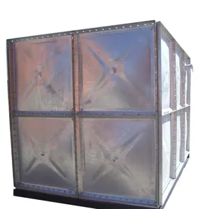 Africa Industrial Big Capacity Sectional Square Rectangular Modular Hot Dipped Galvanized Steel Water Storage Tank