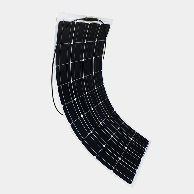 Wholesale Light Weight 150W Flexible ETFE Solar Panel With AL-frame Mono Solar Module Solar Power for Travel RVs Balcony