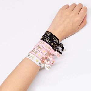 Bracelets de fête <span class=keywords><strong>pour</strong></span> enterrement de vie de jeune fille, <span class=keywords><strong>bracelet</strong></span> équipe de la mariée, décoration future mariée, accessoires de mariage, attaches <span class=keywords><strong>pour</strong></span> cheveux - Product Image 2