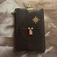 Carnet en cuir PU à texture serpent, classeur à feuilles mobiles, journal rechargeable A5, logo personnalisé, couleur gaufrée/découpée, agenda professionnel