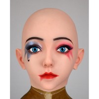 100% réaliste Silicone femme masque facial pour Halloween Cosplay fête Festival de Pâques et noël-accessoires drôles Cross-dressing