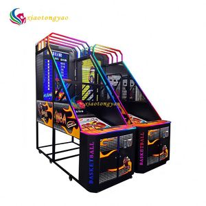 Machine de tir au basket-ball commerciale à monnayeur pour adultes et enfants, construction métallique, certifiée CE, en anglais, pour jeu en intérieur - Product Image 5