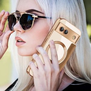 Étui <span class=keywords><strong>de</strong></span> <span class=keywords><strong>protection</strong></span> en cuir à rabat pour objectif d'appareil photo avec fente magnétique pour cartes pour Google <span class=keywords><strong>Pixel</strong></span> 10 Pro XL 9 Pro 8 - Product Image 5