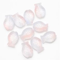 Perles de verre de poisson 10X14MM, pendentif en cristal transparent, perles en forme de poisson de carpe pour la fabrication de bijoux