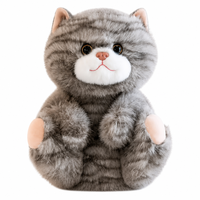 Nouvelle conception 2026 – Peluche chat mignon et personnalisable, câlinable, pour enfants – Cadeau d'anniversaire