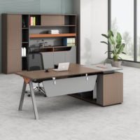 Table de bureau moderne en bois durable anti-rayures en forme de L avec tiroir utilitaire, couleur personnalisable, usage commercial