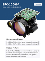 Módulo Láser de Medición de Distancia Industrial EYOUNG EFC-10000A de 1535nm con Lente de Erbio, IP67, Aleación de Aluminio, Alcance de 10000m, Frecuencia de 1Hz, Punto Rojo