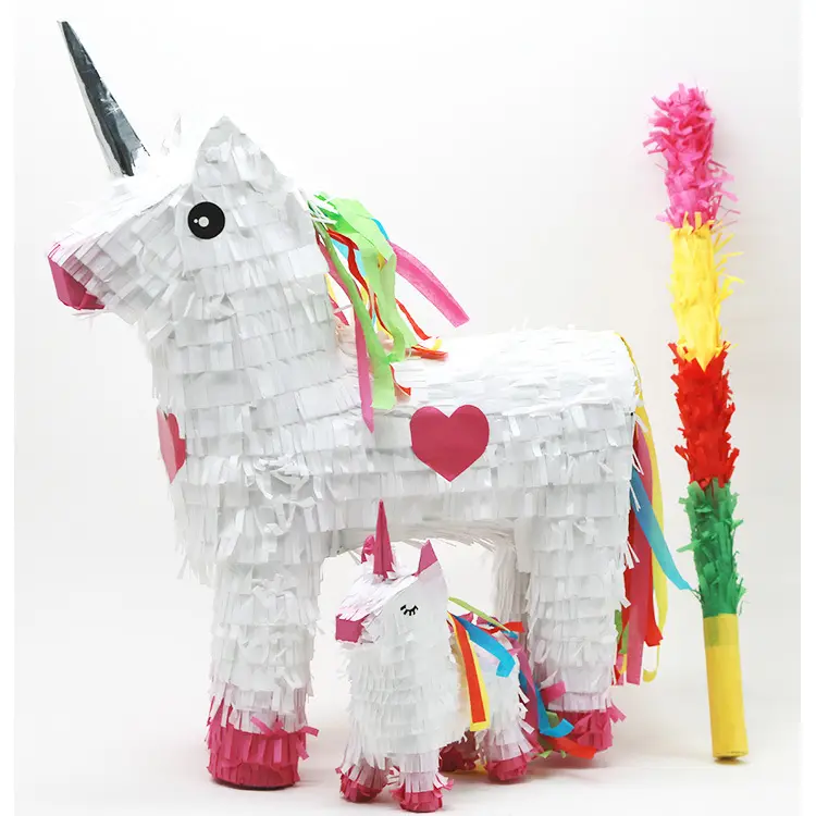 LOW MOQ and price for Paper Unicorn Pinata For Unicorn Party Decoration or Kids Birthday