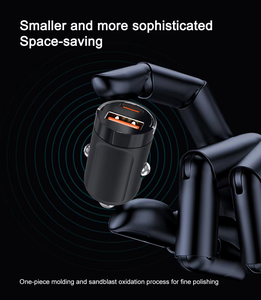 ที่ชาร์จไฟในรถขนาดเล็ก100W มีแหวนดึงสำหรับ <span class=keywords><strong>iPhone</strong></span> QC3.0 <span class=keywords><strong>MINI</strong></span> PD <span class=keywords><strong>USB</strong></span> Type C ที่ชาร์จโทรศัพท์ในรถยนต์ - Product Image 6