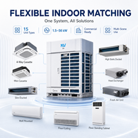 Système de climatisation central VRF commercial Midea MDV9 avec unité extérieure à onduleur DC et 15 types d'unités intérieures pour projets CVC