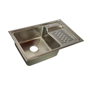 Fábrica Leimanxi personalizada 6845 lavado de verduras cuenco individual 304 fregadero de cocina de acero inoxidable de 0,75mm de espesor - Product Image 1