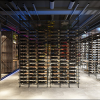 Cadre en fer industriel porte-bouteilles de vin présentoir meubles de maison Restaurant Bar cloison étagère de rangement du vin porte-vin rouge
