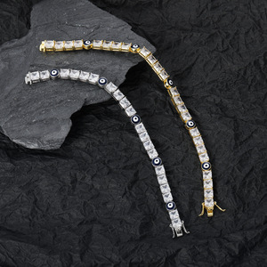 Pulsera de tenis, pulsera de circonitas para hombre estilo hip-hop, cadena de una sola fila para mujer. Collar Lijing de Moda Tanjing - Product Image 2