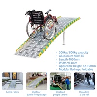 Rampe modulaire Simplywalk 500 kg, longueur 3,05 m, surface antidérapante, rampe d'accès aux escaliers, OEM, test de charge SGS