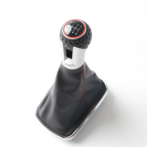 Car <b>Gear</b> <b>Knob</b> Leather Matte Electroplating 5 6 Speed Ergonomic For Golf 4 - Product Image 4