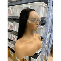 Perruques en dentelle frontale longue sans colle, cheveux brésiliens bruts, lisses comme des baguettes, coupées sur mesure, 13x6 9x6, densité 180%
