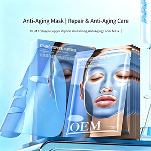 Mascarilla Facial de Gel de Doble Acción con Péptidos de Cobre Azul Ghk-Cu de Alta Calidad, Hidratante, Reafirmante y Activadora de Colágeno para Todo Tipo de Piel - Product Image 1
