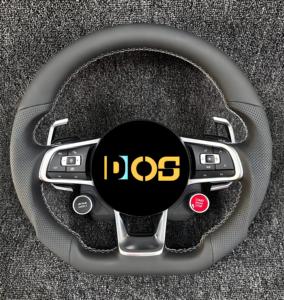 Volante de Cuero para Volkswagen <span class=keywords><strong>Golf</strong></span>, para Volkswagen <span class=keywords><strong>Golf</strong></span> 5 6 <span class=keywords><strong>GTI</strong></span> <span class=keywords><strong>Golf</strong></span> R <span class=keywords><strong>MK7</strong></span>, para VW Polo <span class=keywords><strong>GTI</strong></span>, Volante de Alta Calidad - Product Image 3