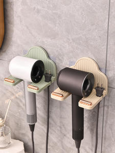 Soporte Plegable de Plástico para Secador de Pelo, Montado en la Pared, Conveniente y Ahorra Espacio, Almacenamiento de Herramientas de Peinado - Product Image 2