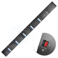 380 ~ 480V PDU IEC C13/C19 prise PDU avec unité de distribution d'alimentation PDU dosée LCD