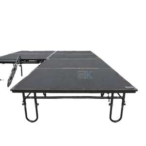 Scène pliante en acier RK 800 kg/m², 4x8 pieds, hauteur réglable avec roues pour événements hôteliers - Product Image 1