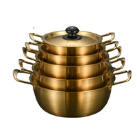 Marmite coréenne pour fruits de mer en acier inoxydable épaissi, ustensile de cuisson polyvalent pour la maison et les restaurants, pour mijoter et faire bouillir