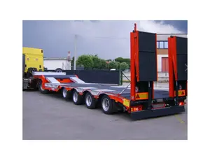 Heavy duty Tuqiang 4-axle 80-120 ton 100-120 ton low chassis low chassis trailer in disarray semi trailer