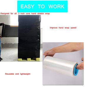 Manual <strong>Wrap</strong> <strong>Pallet</strong> Wrapper <strong>Pallet</strong> Wrapping Holder Dispenser Plastic Handle Logistic Packaging Hand Stretch Film Dispenser - Product Image 4