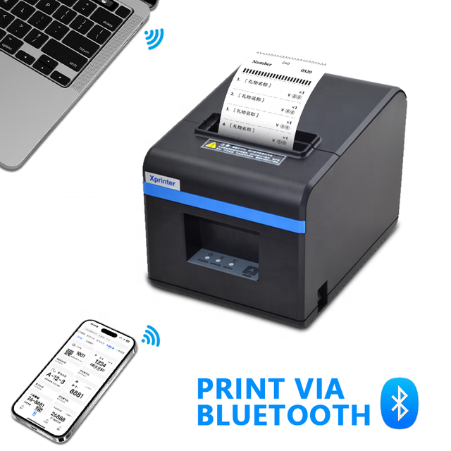 Xprinter XP-N160II Direct Thermal Receipt 80MM POS Printer with Android IOS Bluetooth Interface for Takeaway Printer Auto Cutter