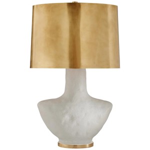 Blue Ribbed Ceramic Urn Modern Table Lamp | Artisan Stylish Lighting for Hotel Guest Room & Living Area - Product Image 6