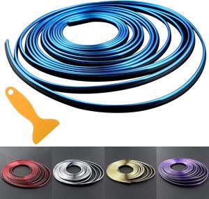 Tira Decorativa Autoadhesiva para el Interior del Automóvil, Moldura Decorativa, Cubre Huecos, Adhesivo para el Tablero y las Puertas, Protección Contra Rayones - Product Image 5