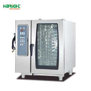 Horno Combinado de Vapor Comercial de Acero Inoxidable de Múltiples Capas, 6000W, 220V, Highbright HBE-BE-1B101D, 1 Año de Garantía para Uso en Panadería - Product Image 1