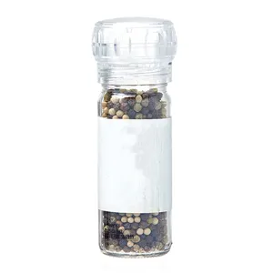 El precio del fabricante de vacío seca hierbas de vidrio de botella de molino con cerámica tapa