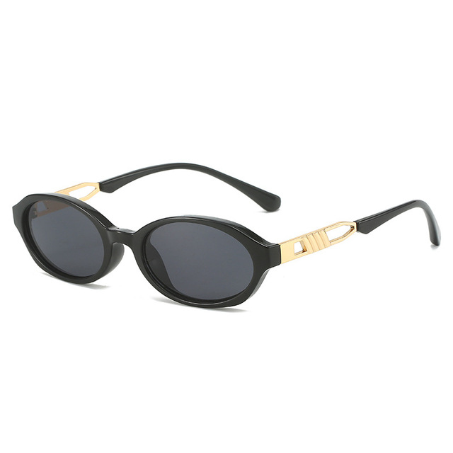 Retro Oval Small Frame Sunglasses High-End UV400 Protection Anti-reflective Street Style Inspired Internet Celebrities
