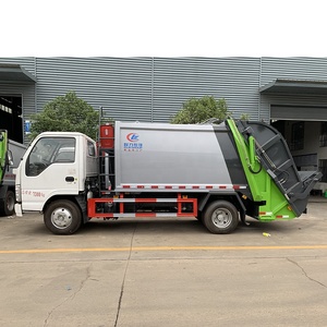 Camion à ordures compacté 4x2 <span class=keywords><strong>6m3</strong></span> Camion de collecte des déchets Dimensions avec châssis japonais - Product Image 2