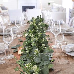 Végétation artificielle en eucalyptus, 180 cm, guirlandes de fleurs en soie pour la décoration de la maison et des mariages - Product Image 3