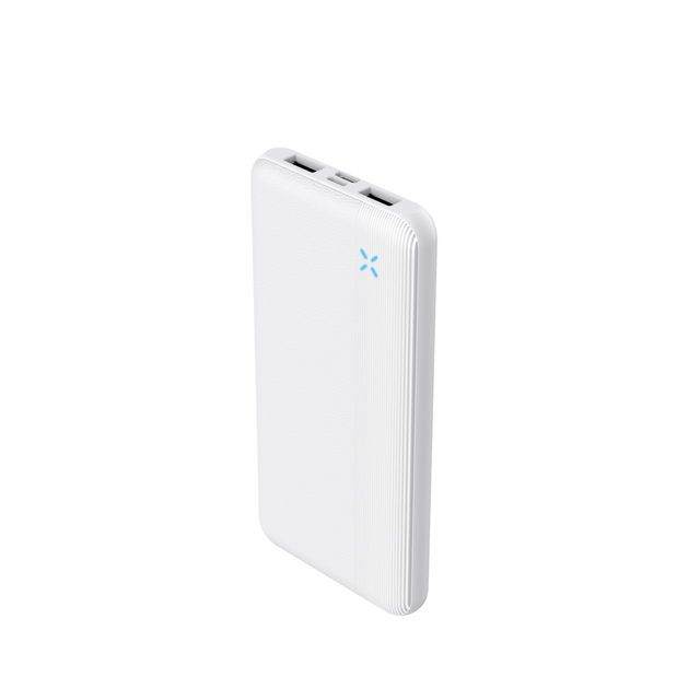 OEM Stylish 10000mAh Slim Power Bank with LED Display, Dual 2A Output, Type-C & Micro Input, 10W Portable Charger