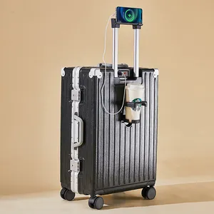 High Quality Unisex Travel Trolley Luggage Sets Factory Price ABS Suitcase Set with Spinner Caster Available 20/22/24/26 Sizes