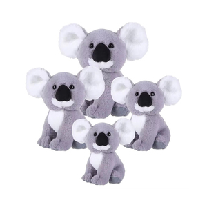 Cadeaux souvenirs avec logo personnalisé, peluche <span class=keywords><strong>koala</strong></span> en coton PP rembourrée de coton gris avec t-shirt multicolore - Product Image 3